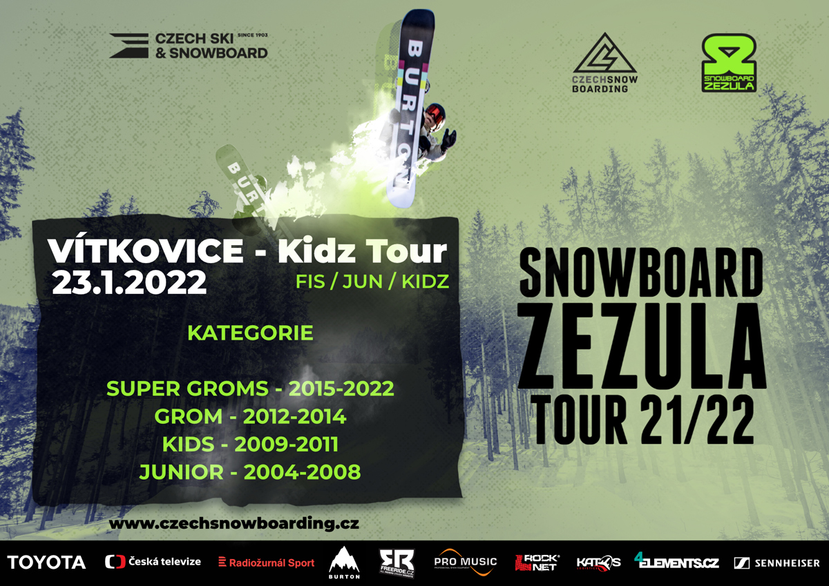 SNOWBOARD ZEZULA TOUR 2022 – KIDZ TOUR – VÍTKOVICE