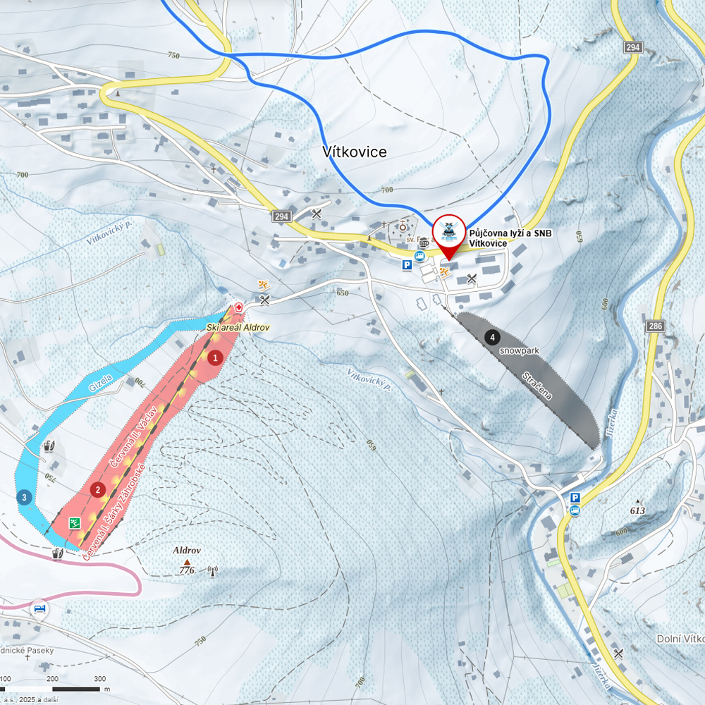 Půjčovna lyží a snowboardů Vítkovice