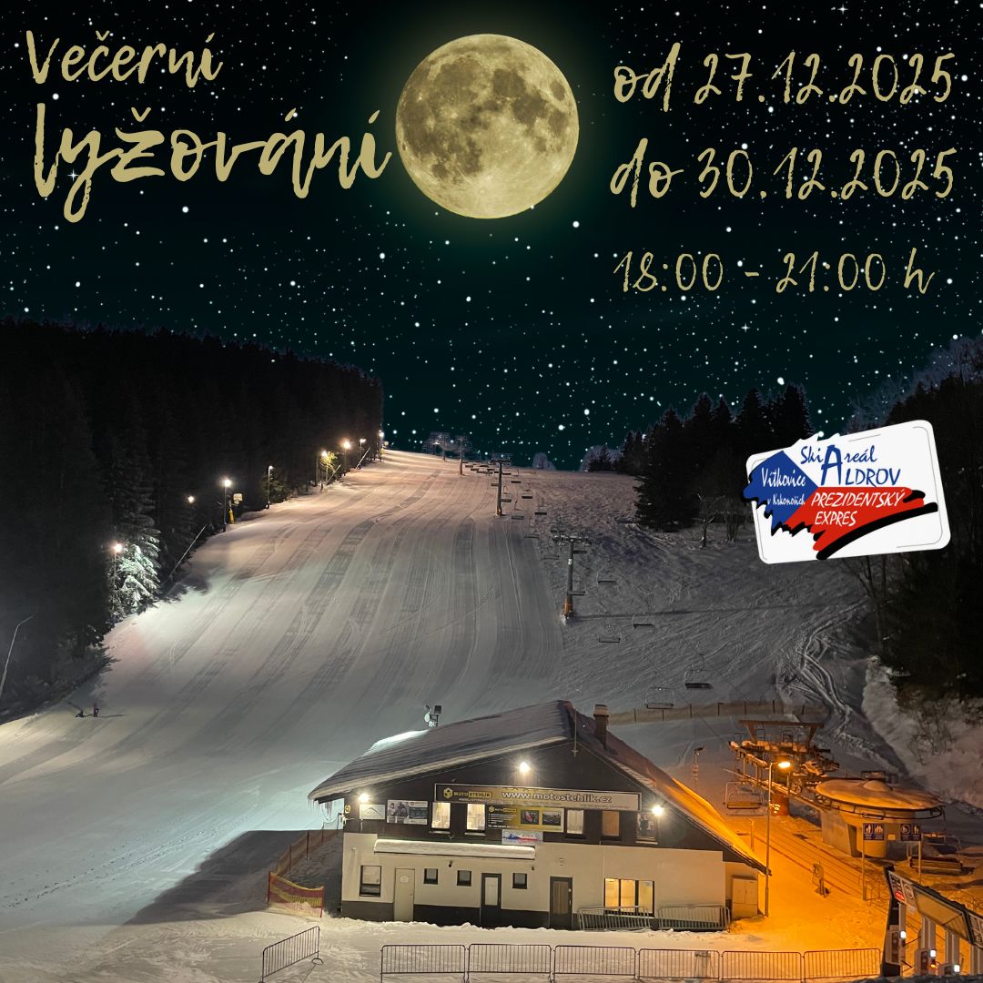 Večerní lyžování na Aldrově!